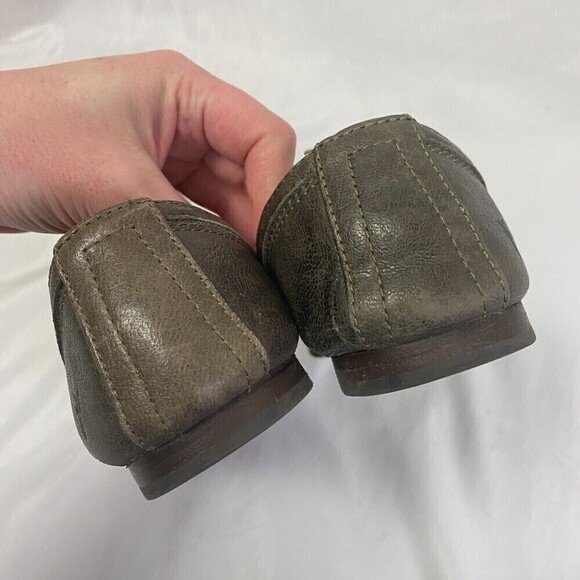 Frye Carson Ballet Flats Leather Slip On Brown Shoes Closed Toe Size 6.5 Ballet - Picture 5 of 9